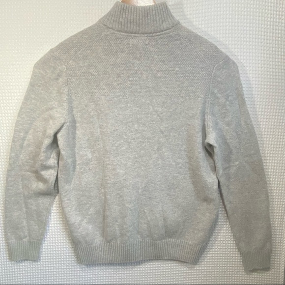 Telluride Clothing 80% Lambswool Henley Sweater Gray Soft; Men’s Size X-Large - Picture 8 of 10